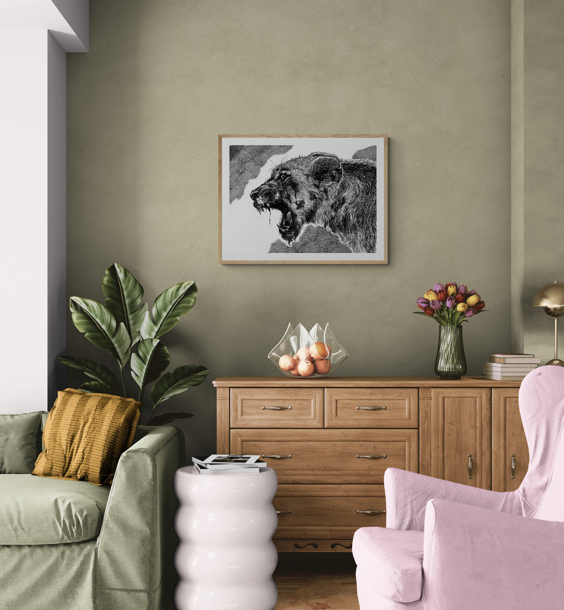 Fierce Beneath The Wound | Paper Print