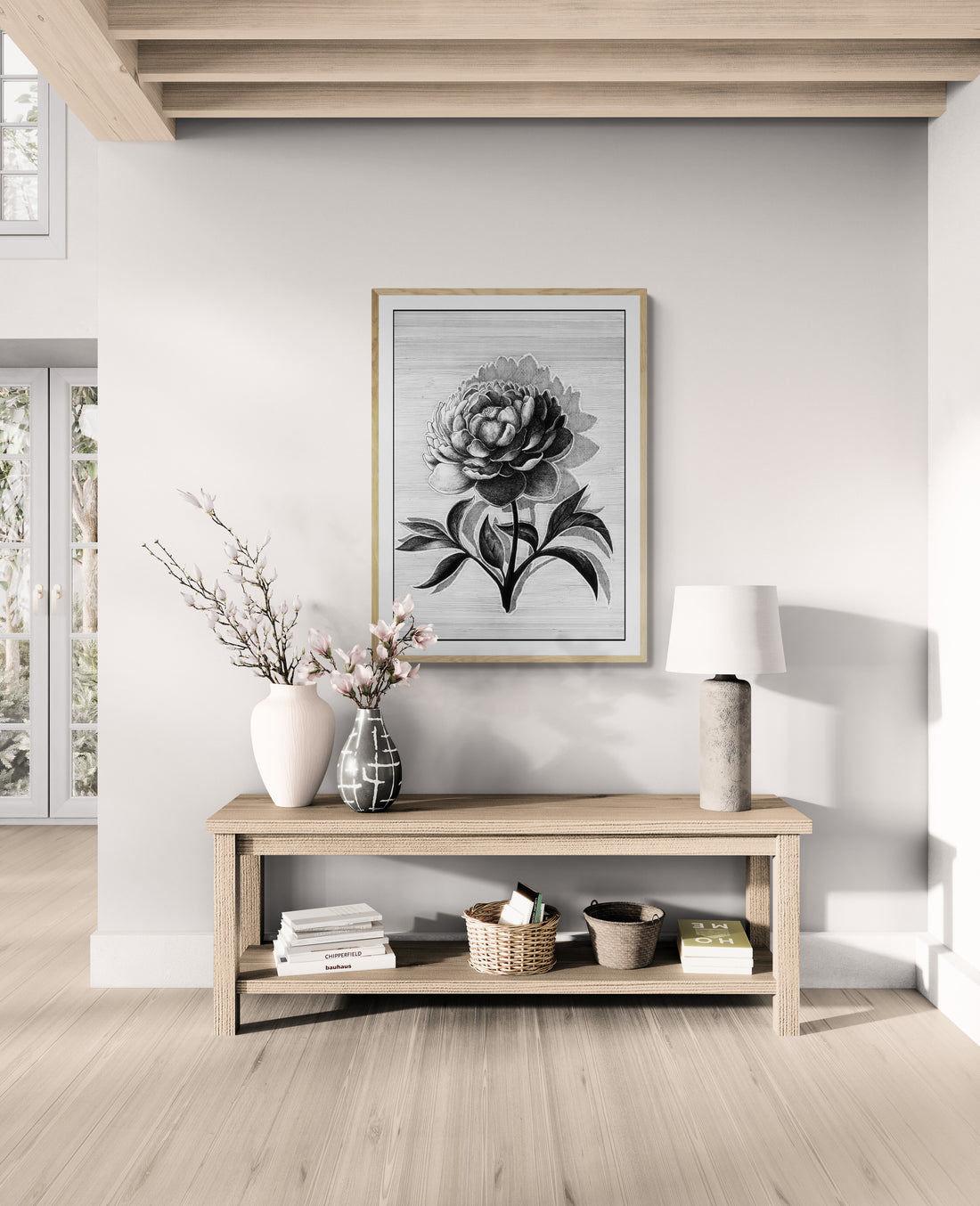 Shadow And Flower | Paper Print