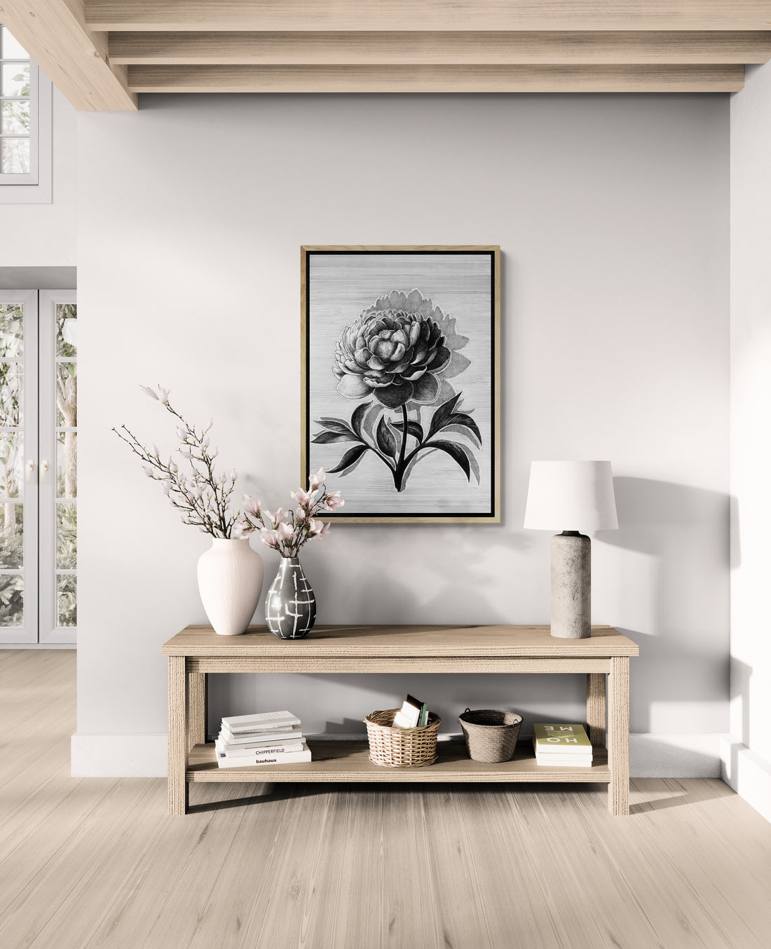 Shadow And Flower | Canvas Print
