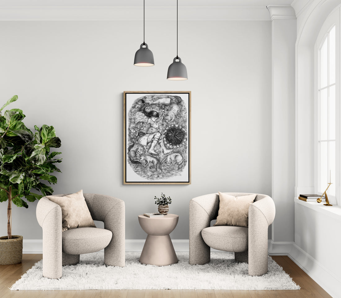 Sleeping With Wolves | Canvas Print