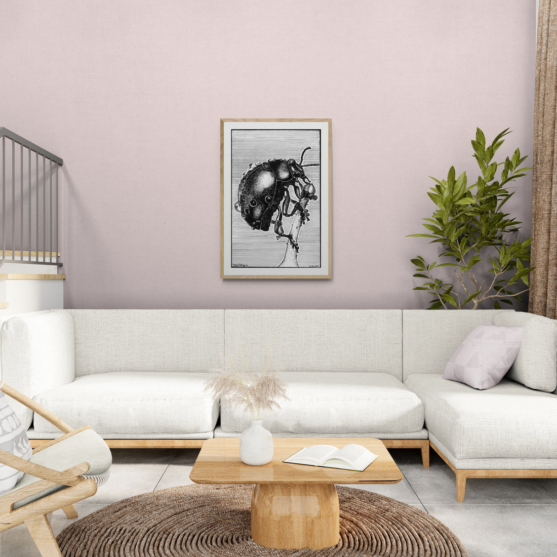 Journey Of A Beetle 1 | Paper Print