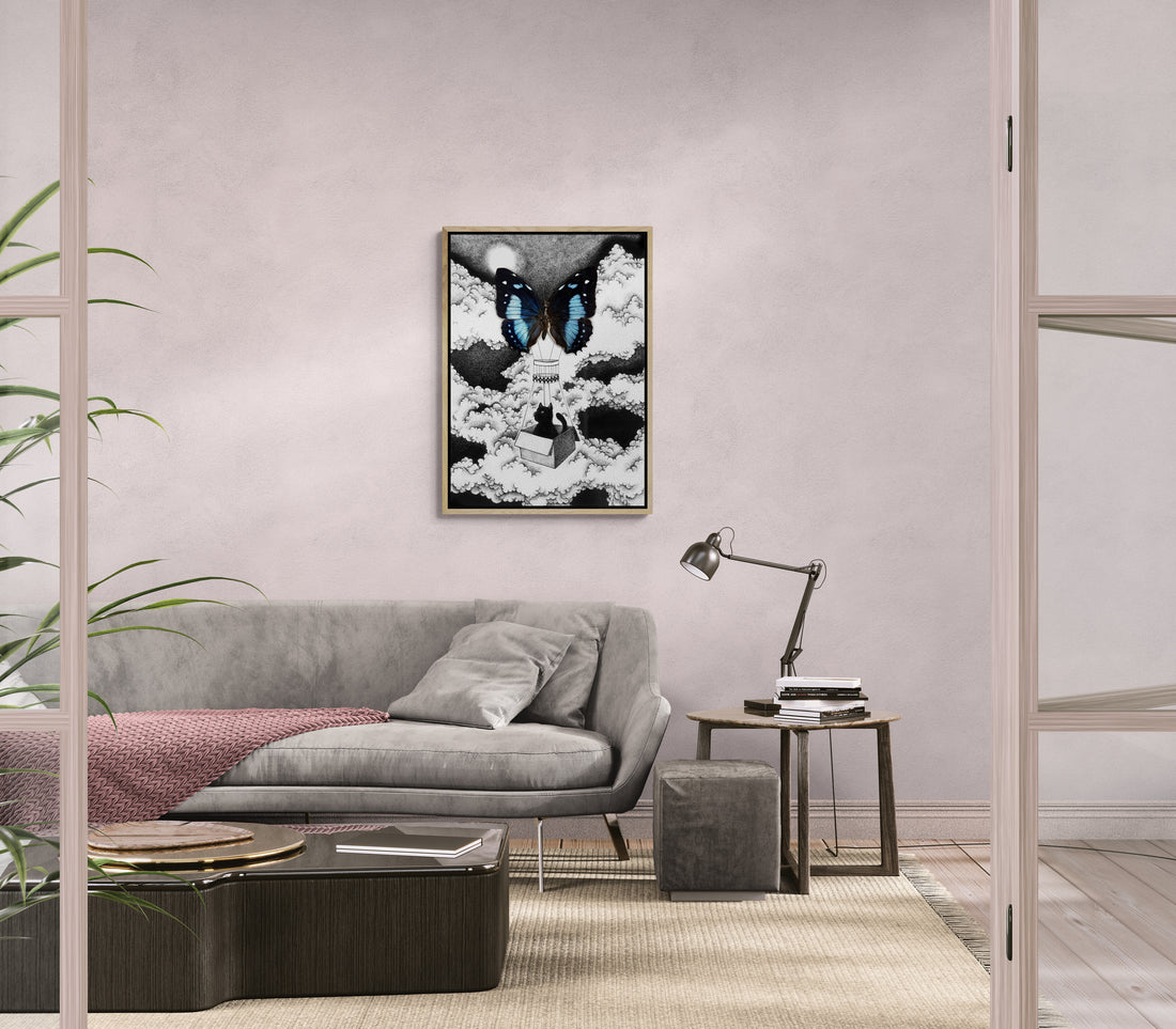 Flow Black Cat Protagonist | Canvas Print